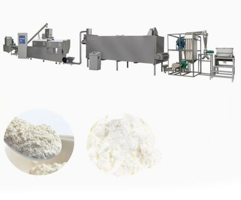 Máquina de extrudado 200-250kg/h del extrusor de la comida del polvo de la nutrición del tornillo gemelo