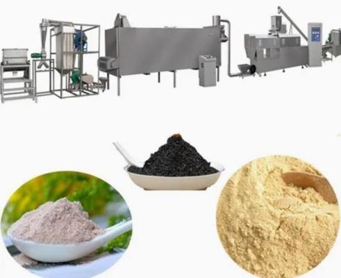 Material automático del acero inoxidable de la alta producción con diversas formas de la línea sacada de la protuberancia del tornillo del gemelo de la comida