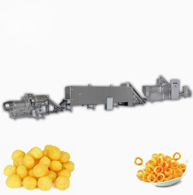 Máquina de fabricación de alimentos para bocadillos en 3D 200-260 kg/h Triángulo Roung Tube Anillo de cebolla