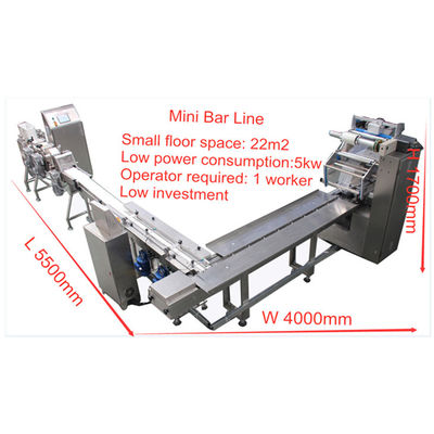 150m m 90pcs/Min Cereal Bar Making Machine con el cortador