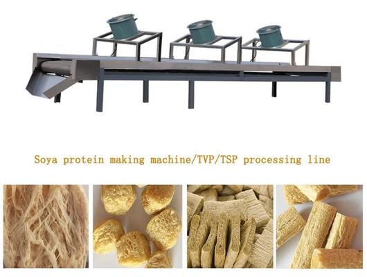 Línea de la soja del extrusor de la producción alimentaria automática de la máquina/de la proteína