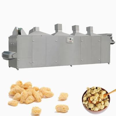 Línea de proceso texturizado/de la fibra del extrusor vegetariano de los snacks