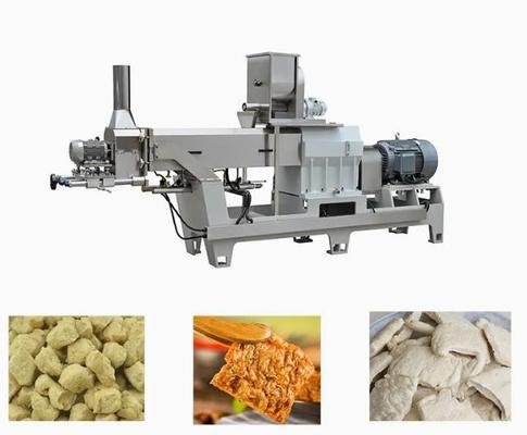 Línea de proceso texturizado/de la fibra del extrusor vegetariano de los snacks