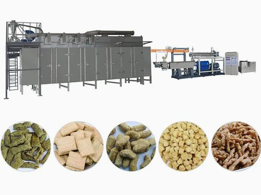 Máquina Extrusora de Trozos de Soja Vegetal TVP TSP 110kw Certificado CE