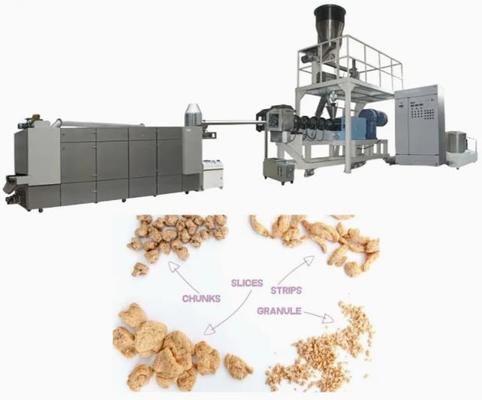 Cadena de producción texturizada del extrusor de las pepitas de la máquina/de la soja del extrusor de la soja