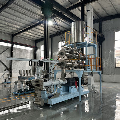 Máquina seca automática de la producción del extrusor del alimento para animales del tornillo doble