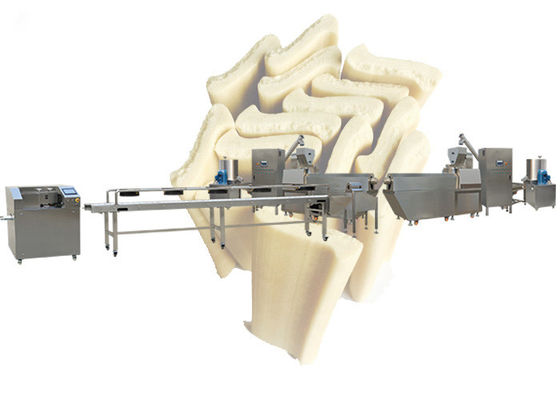 Los dientes limpian la cadena de producción de la invitación del perro del extrusor de la invitación del animal doméstico cortador dental de la invitación