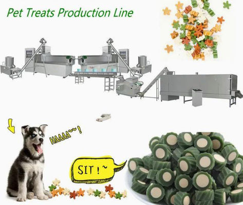 El animal doméstico de acero inoxidable 100KW mastica la cadena de producción para los dientes de perros