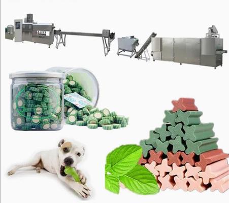 Las diversas formas acarician el perro de la máquina de la invitación mastican el extrusor del equipo de proceso de los snacks