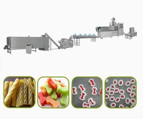 El ANIMAL DOMÉSTICO 100KW mastica la cadena de producción acero inoxidable de la máquina de la invitación del animal doméstico