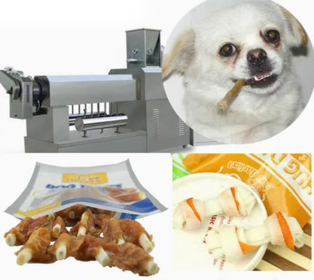 Producción de poco ruido de la velocidad de los bocados del perro del chicle de la máquina del alimento para animales