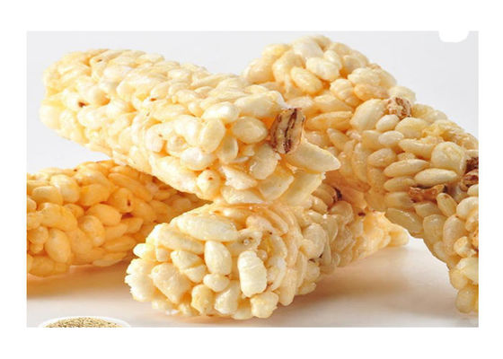Barra de mezcla del arroz del sésamo de los cacahuetes del Granola que forma la línea