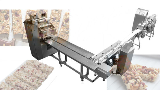 línea completa embalador de la máquina de 2.2kw Mini Granola Nut Bar Cutting de Wiith