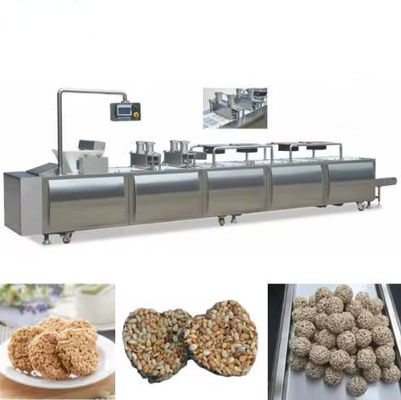 Barra frágil del cereal de cacahuete que forma y cortadora controlada por el PLC de Siemens