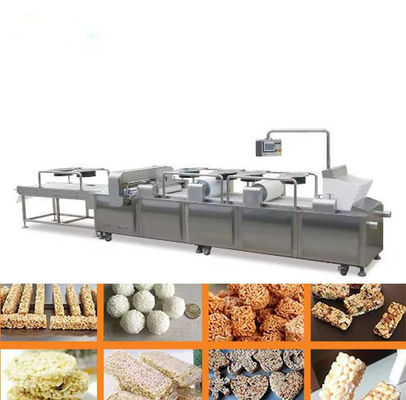 Línea de transformación de los snacks de la barra del cereal del acero inoxidable, barra de energía que hace la máquina