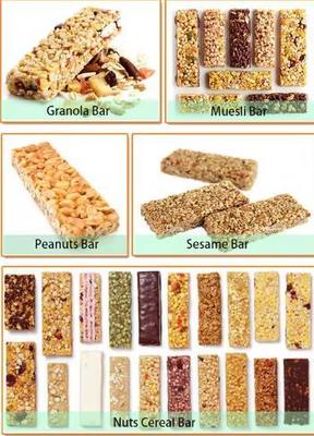 Línea de transformación de los snacks de la barra del cereal del acero inoxidable, barra de energía que hace la máquina