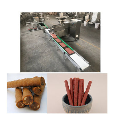 Línea de transformación sustanciosa automática completa del alimento para animales de la tira trabajo del ahorro de la categoría alimenticia de la reunión