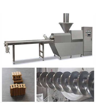 Cadena de producción automática de alimento para animales máquina material del bocado de la carne del animal doméstico del acero inoxidable