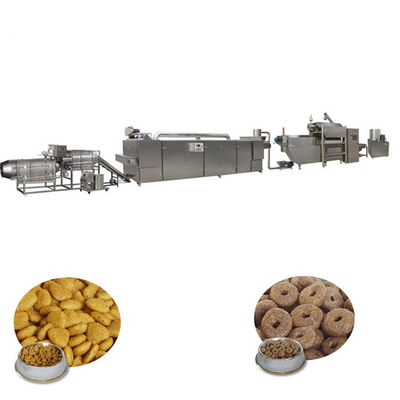 Cadena de producción gemela de alimento para animales del extrusor de tornillo, línea de transformación del alimento para animales