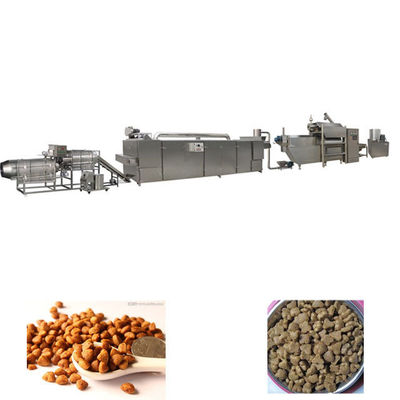 Cadena de producción gemela de alimento para animales del extrusor de tornillo, línea de transformación del alimento para animales