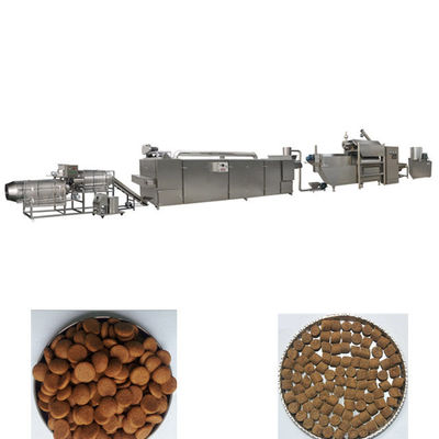 Cadena de producción gemela de alimento para animales del extrusor de tornillo, línea de transformación del alimento para animales