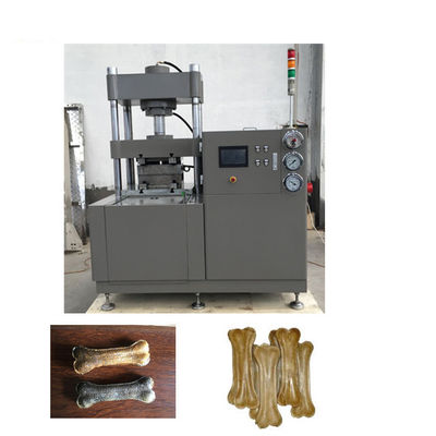 Cadena de producción hidráulica de alta resistencia de alimento para animales cuero crudo/hueso que reclama perro