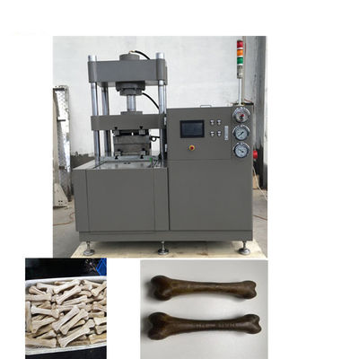 Cadena de producción hidráulica de alta resistencia de alimento para animales cuero crudo/hueso que reclama perro