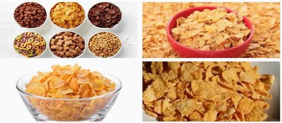 Línea de producción de bucles de frutas de desayuno / maíz de cereales con estándar CE