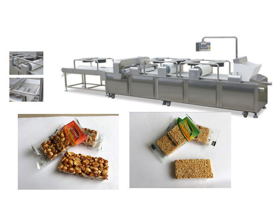 Barra de alta velocidad del cereal que hace la máquina para el corte de la barra de Muesli, tiempo del uso de la larga vida