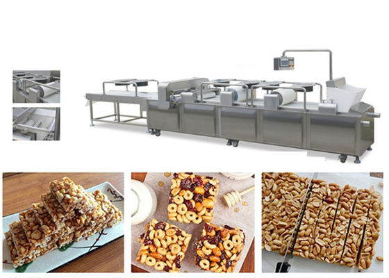 La avena da fruto la línea de corte de la barra del cereal de las nueces 300-400 Kg/Hr