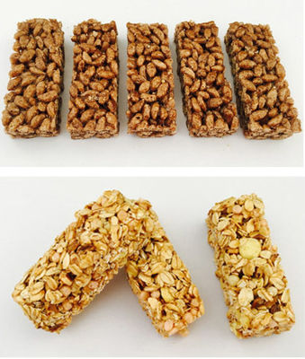 Caramelo frágil automático lleno de cacahuete del acero inoxidable de la cortadora de la barra del cereal
