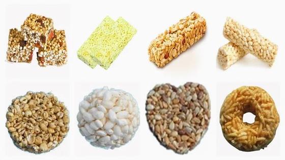 Torta de arroz hecha estallar que hace la máquina/la máquina que sopla del cereal para el mijo, trigo