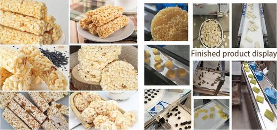 Barra de la barra/del cereal de chocolate de la nuez que hace la máquina con la estructura llana múltiple
