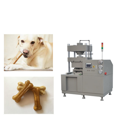 60T doblan - coloque la maquinaria de comida de perro del hueso del cuero crudo del control del PLC del motor de Alemania