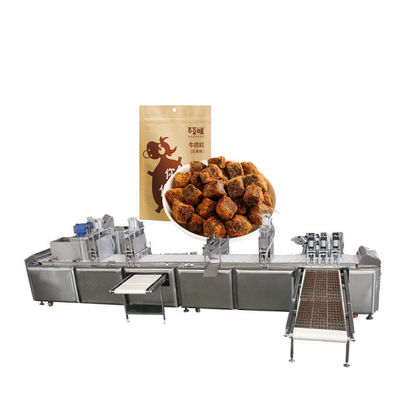 El bacalao del PLC de Siemens cubica la comida de perro que hace máquina el acero inoxidable