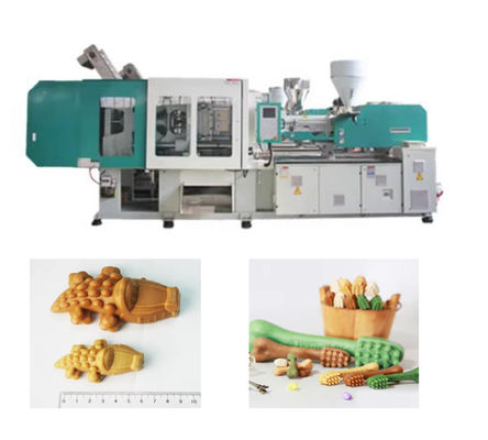 Máquina automática de galletas para perros con cuidado dental, moldeada, de un solo tornillo