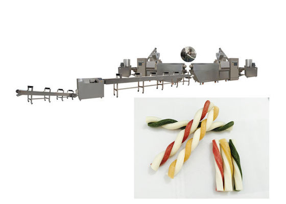 Pollo Bacon Natural Cuatro Estrellas Torcidos palos Tratamientos dentales para perros máquina de hacer