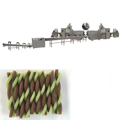 Extrusor automático aprobado CE de la comida de perro con la capacidad 200-250kg, invitaciones del animal doméstico/línea de la transformación de los alimentos del Chew del perro