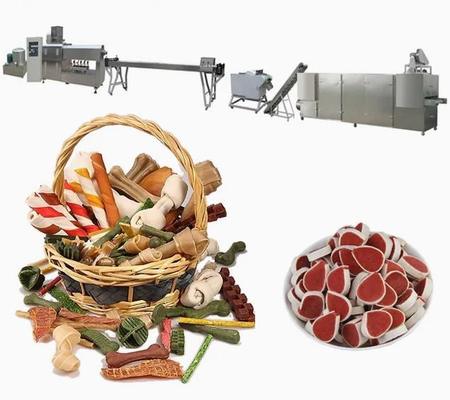 Equipo de la transformación de los alimentos de perro de los bocados del animal doméstico del cuidado dental del acero completamente inoxidable