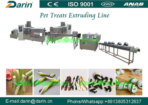 Acaricie la maquinaria del extrusor de la comida de perro de los bocados con la tira, palillo, deshuese las diversas formas