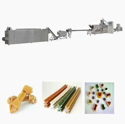 Bocados del Chew de la comida de perro del acero inoxidable que hacen el extrusor de la máquina