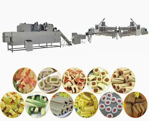 Máquina de extrusión de alimentos para perros de alta capacidad de 100 kg/h para hacer bocadillos para mascotas