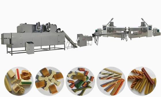 Máquina extrusora continua y automática de alimentos para perros, cuidado dental, fabricación de juguetes para mascotas