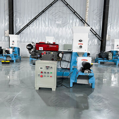 Custom Diesel-Powered Floating Fish Feed Pellet Making Machine 100kg/h Stainless Steel 220V Pet Food Extruder