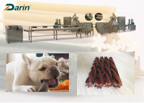 El animal doméstico de acero inoxidable 100KW mastica la cadena de producción para los dientes de perros