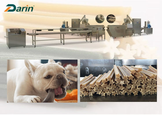 El animal doméstico de acero inoxidable 100KW mastica la cadena de producción para los dientes de perros