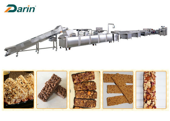 Línea de corte de acero inoxidable de la barra del cereal del Granola 304 600kg/Hr