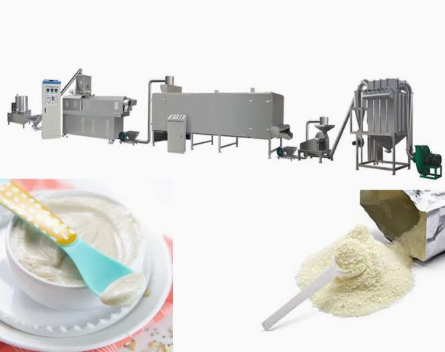 Máquina doble del fabricante de los alimentos para niños del tornillo para el polvo de la nutrición del bebé