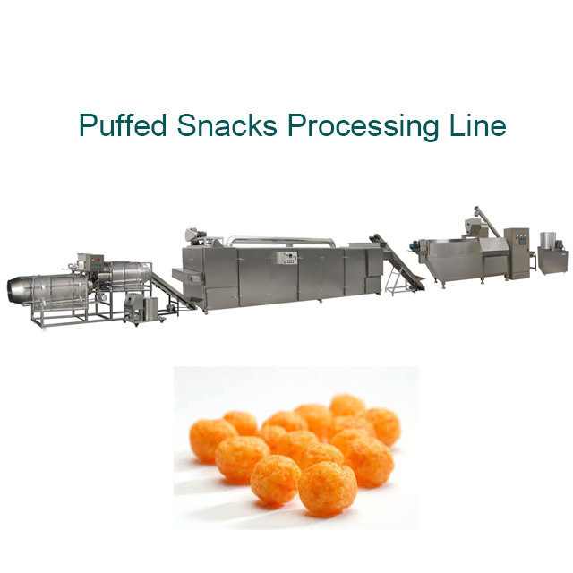 La bola forma la máquina de los bocados del soplo del maíz