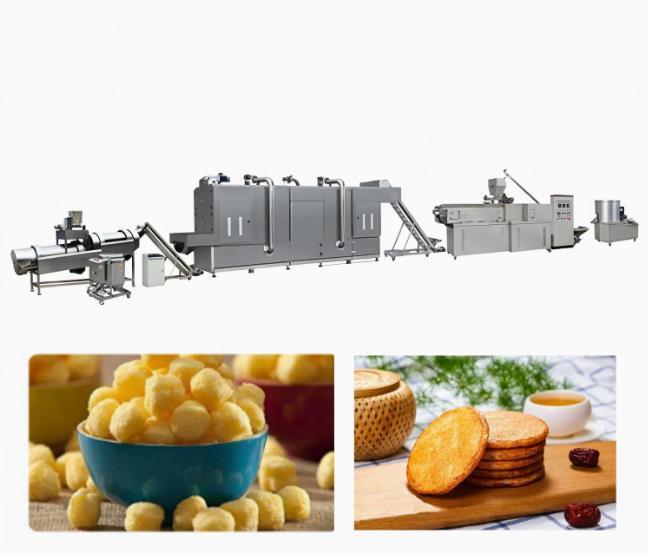Línea grande de la producción alimentaria de la máquina del extrusor del soplo de los bocados del maíz de la capacidad